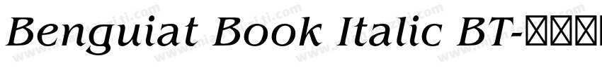Benguiat Book Italic BT字体转换
